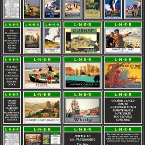 LNER (Green & Cream) Poster Boards (Pack 1)