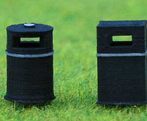 Modern Litter Bins (x2)