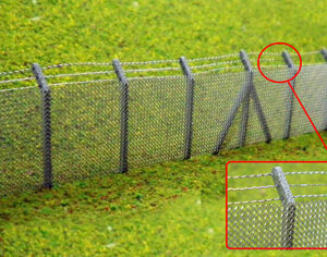 Security Fencing with Barbed Wire Top Kit