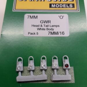 O gauge White GWR Lamps
