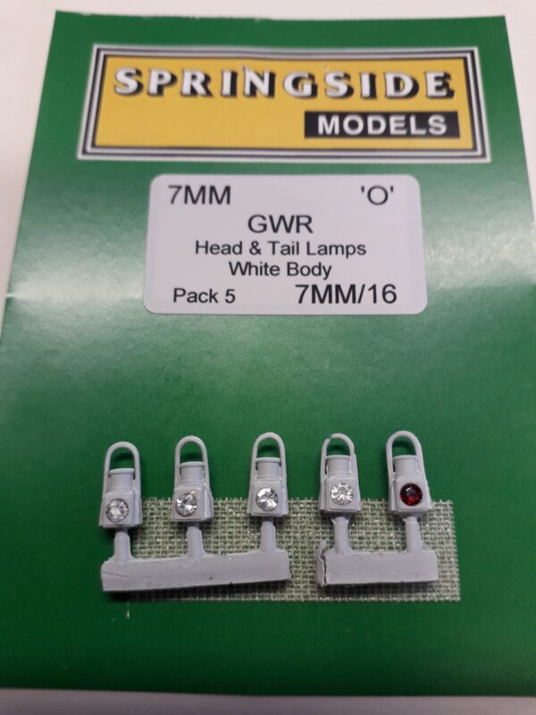O gauge White GWR Lamps