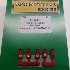 O gauge Red GWR Lamps