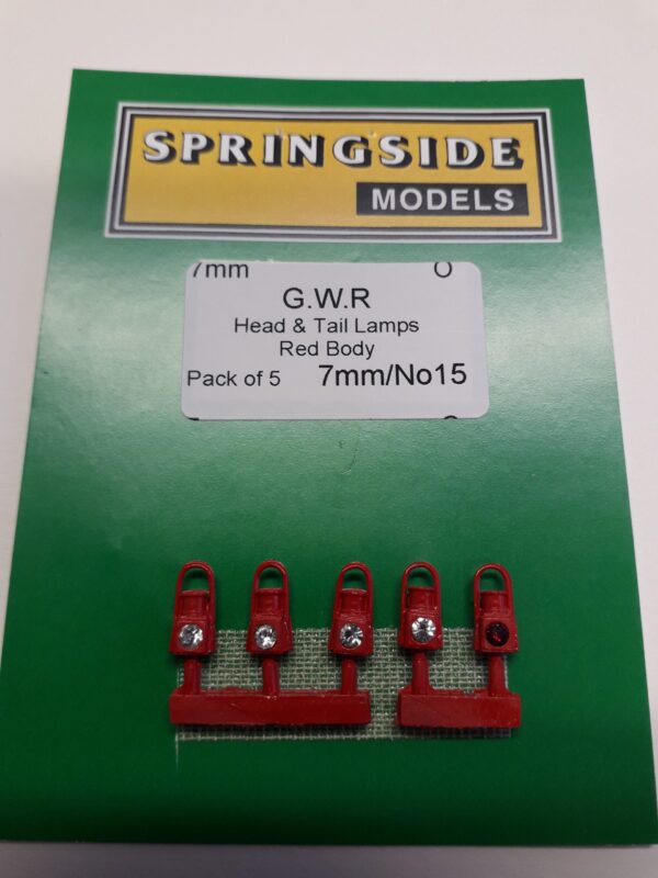 O gauge Red GWR Lamps
